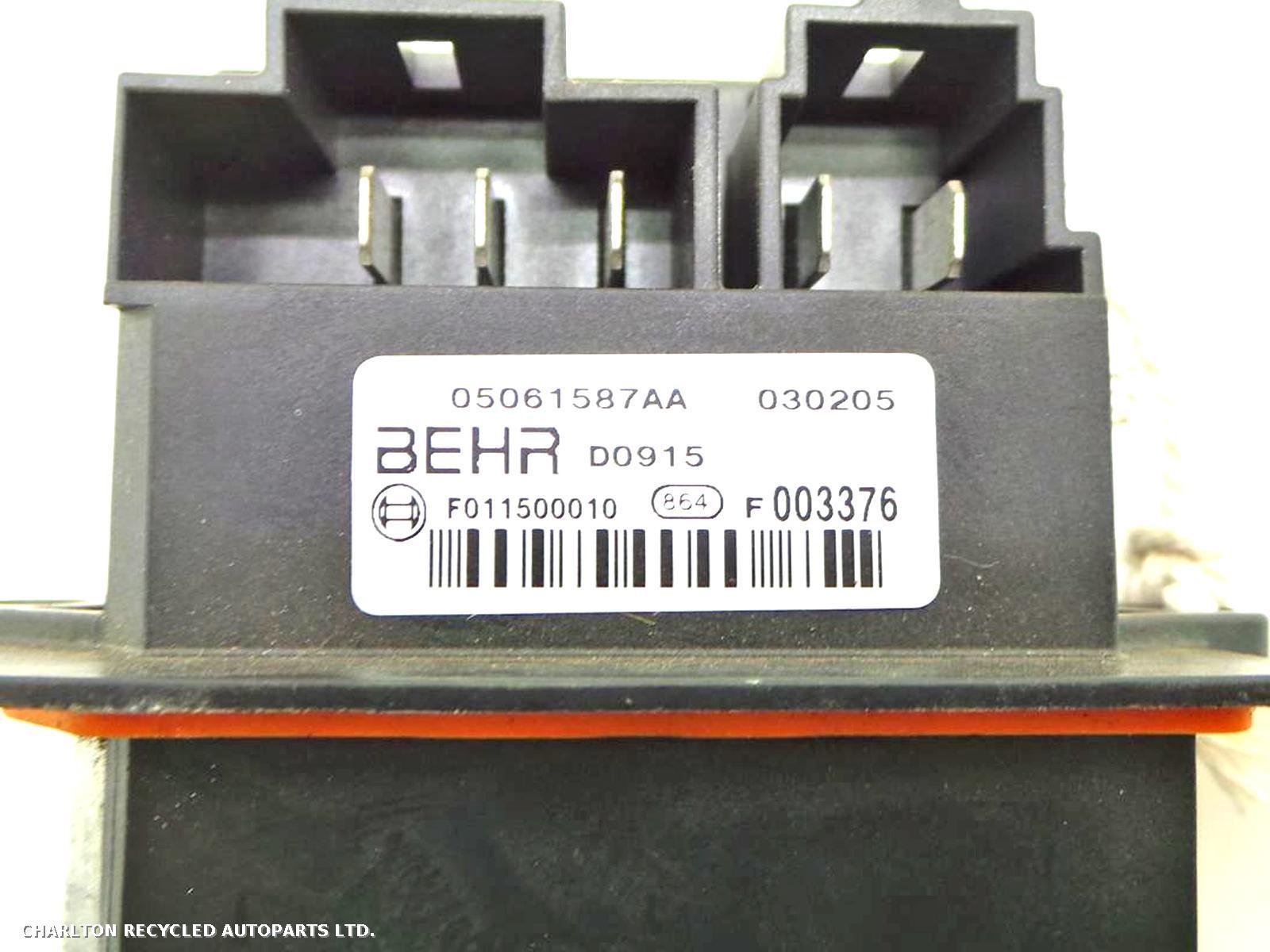 View Auto part Heater Rheostat CHRYSLER VOYAGER 2002