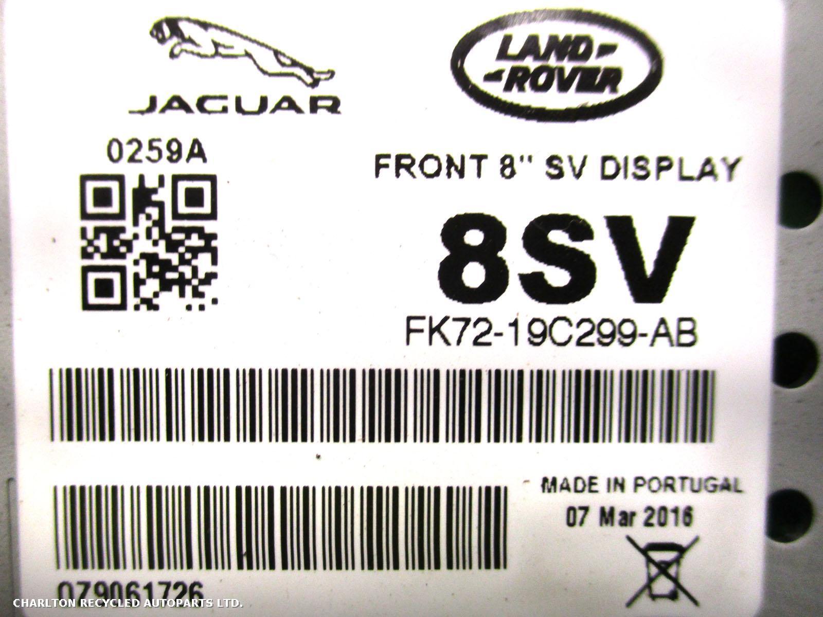 View Auto part SAT_NAV_UNIT LAND ROVER RANGE ROVER EVOQUE 2016