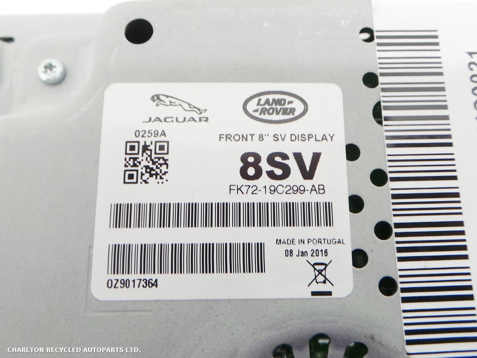 View Auto part SAT_NAV_UNIT LAND ROVER RANGE ROVER EVOQUE 2016