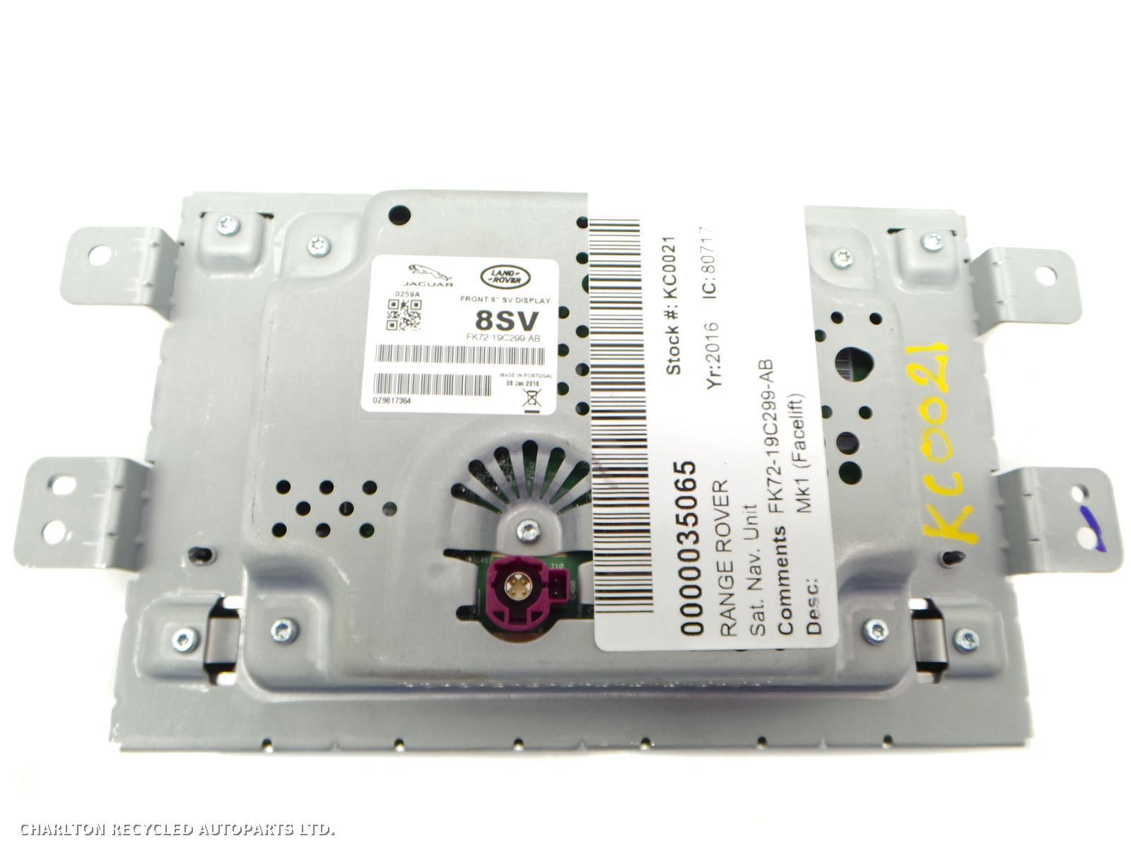 View Auto part SAT_NAV_UNIT LAND ROVER RANGE ROVER EVOQUE 2016