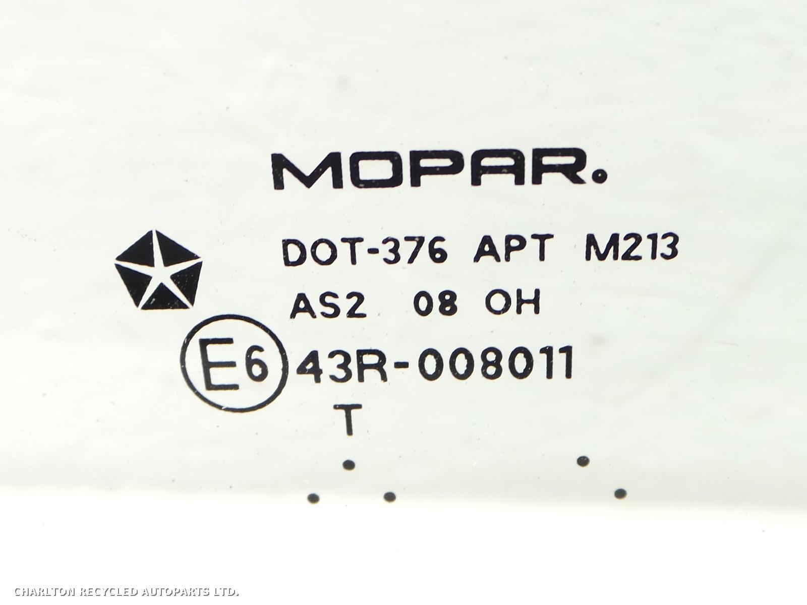 View Auto part LR Door Window JEEP PATRIOT 2009