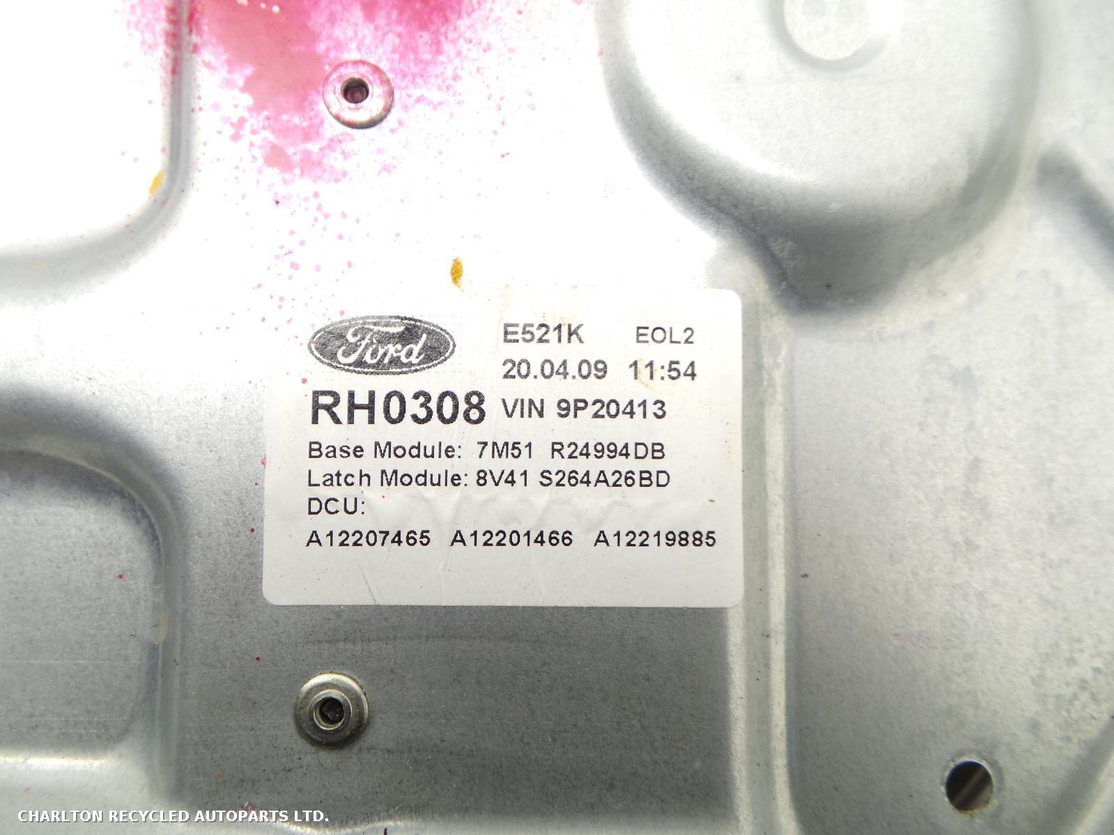 View Auto part RR Window Regulator FORD KUGA 2009