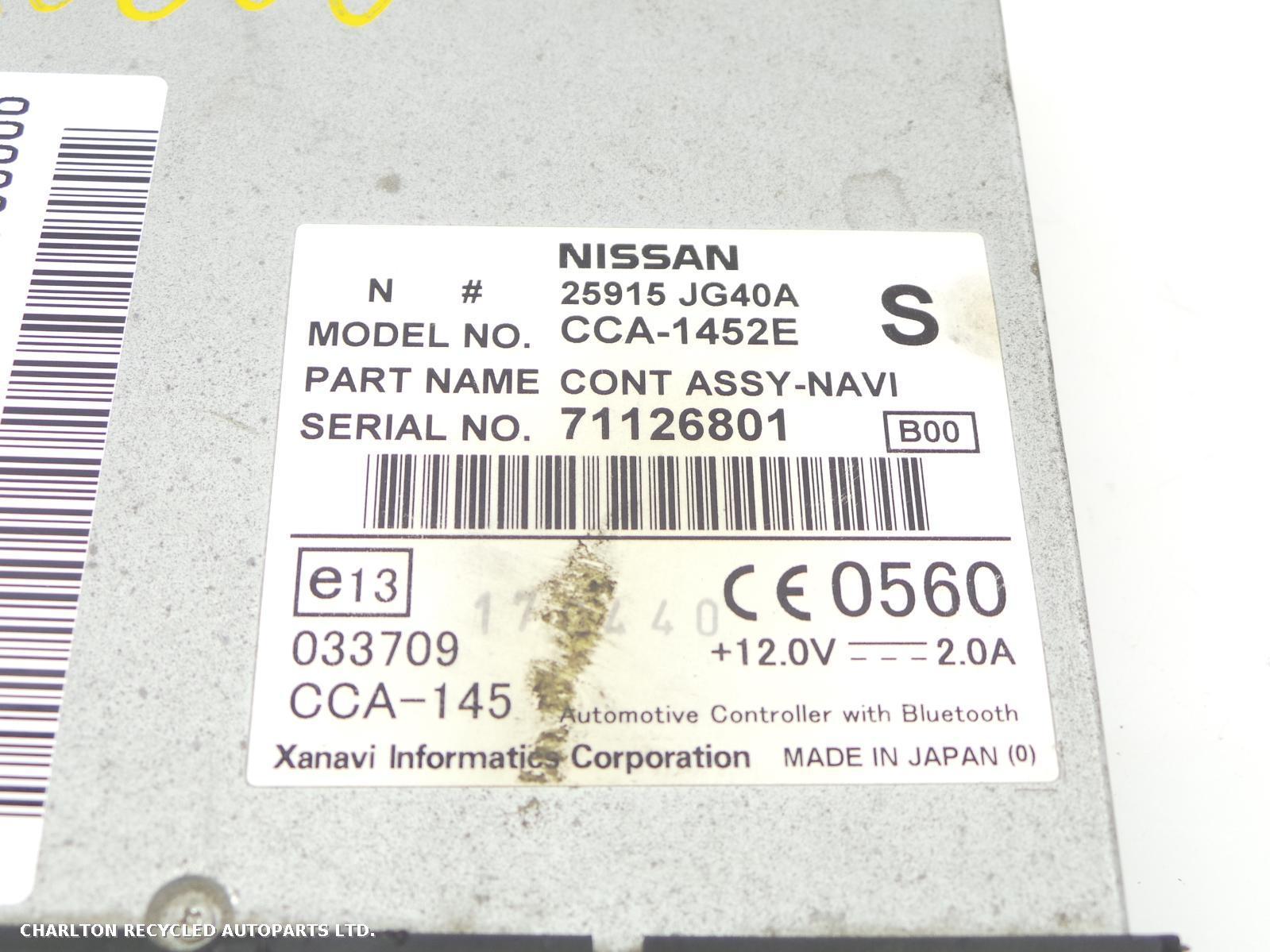 View Auto part SAT_NAV_UNIT NISSAN PATHFINDER 2008