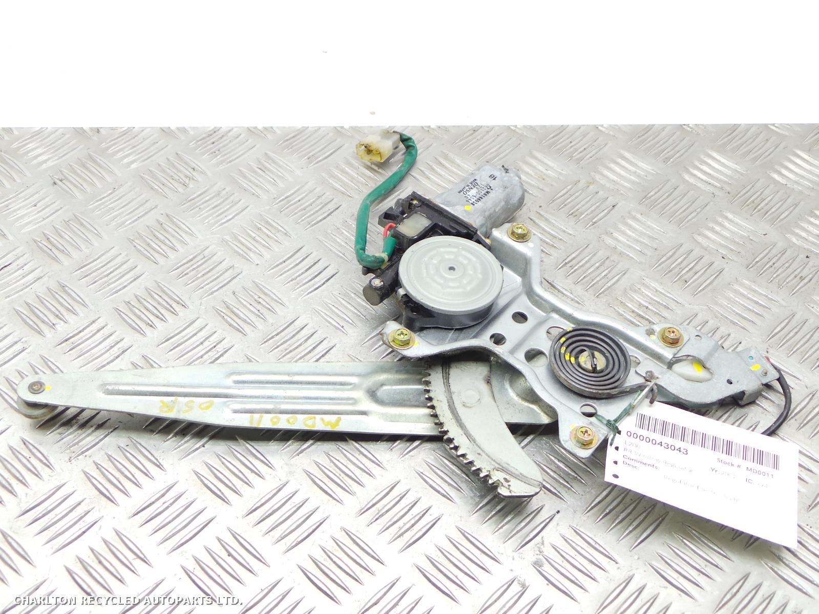 View Auto part RR Window Regulator MITSUBISHI L200 2002