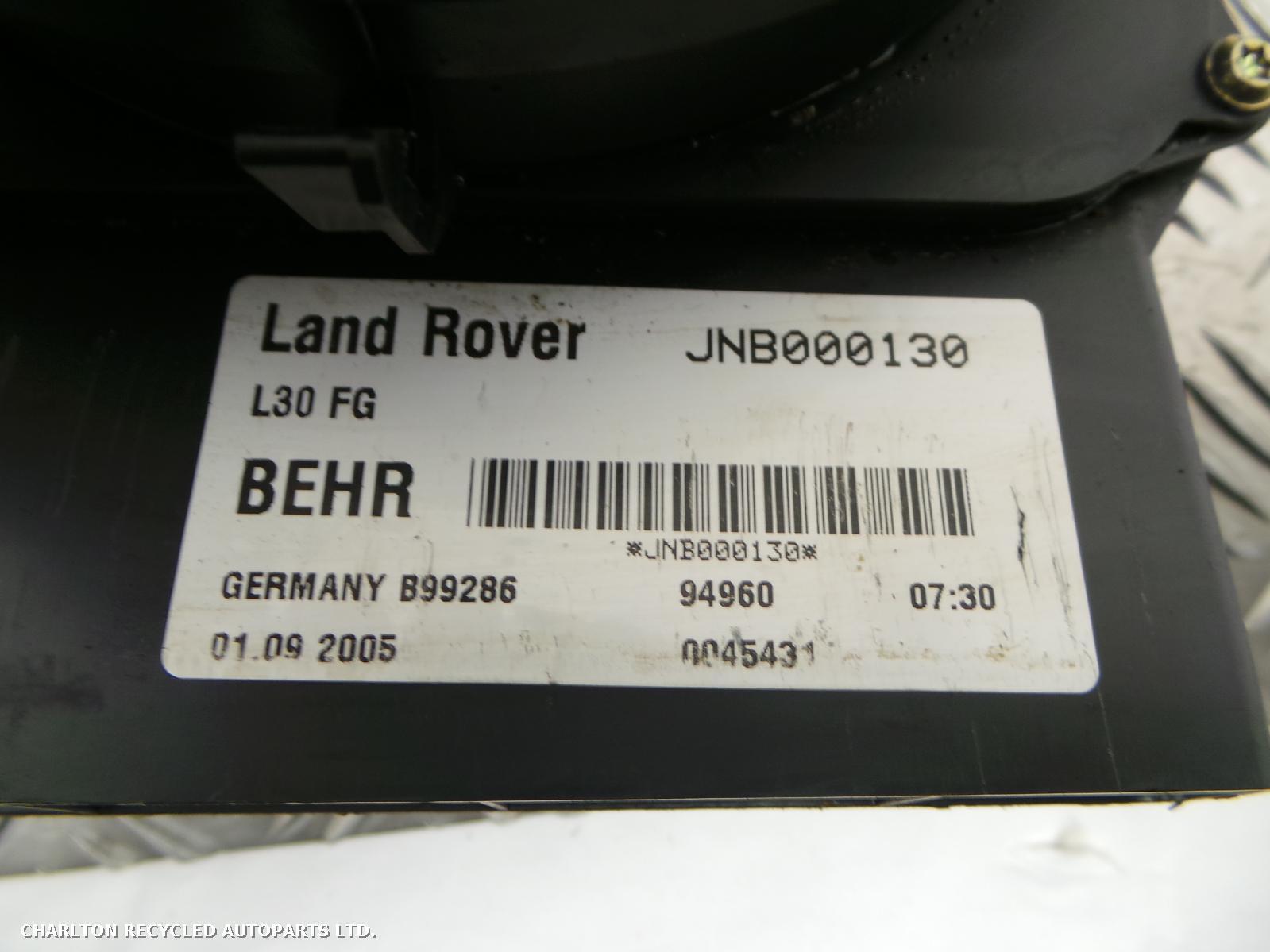 View Auto part Heater Motor/Assembly LAND ROVER RANGE ROVER 2005