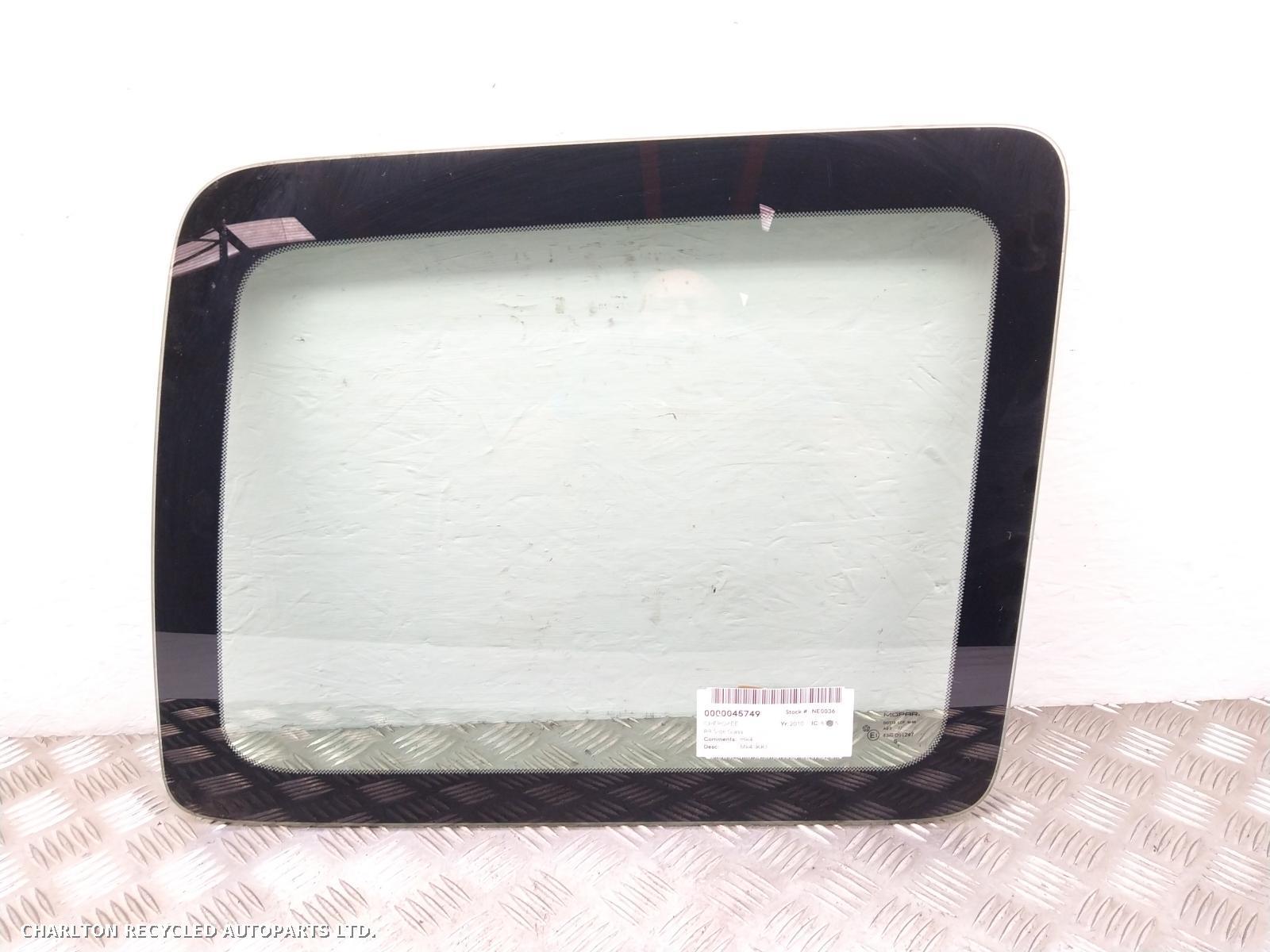 2010 JEEP CHEROKEE R Quarter Window View Auto part R Quarter Window JEEP CHEROKEE 2010