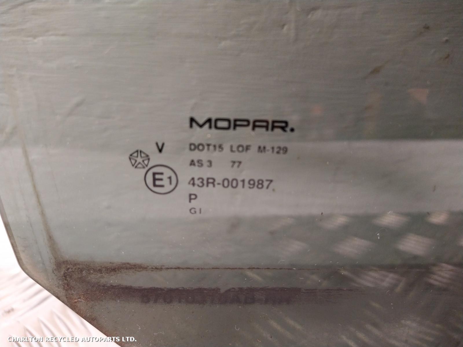 2009 JEEP CHEROKEE RR Door Window View Auto part RR Door Window JEEP CHEROKEE 2009