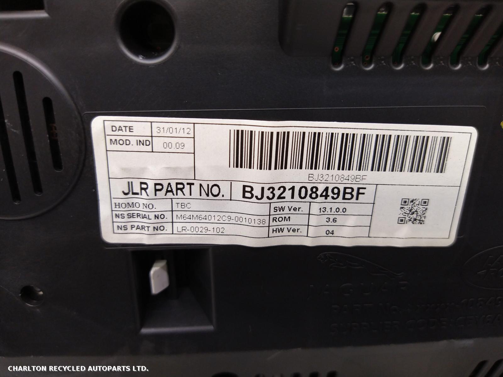 View Auto part Speedometer LAND ROVER RANGE ROVER EVOQUE 2012