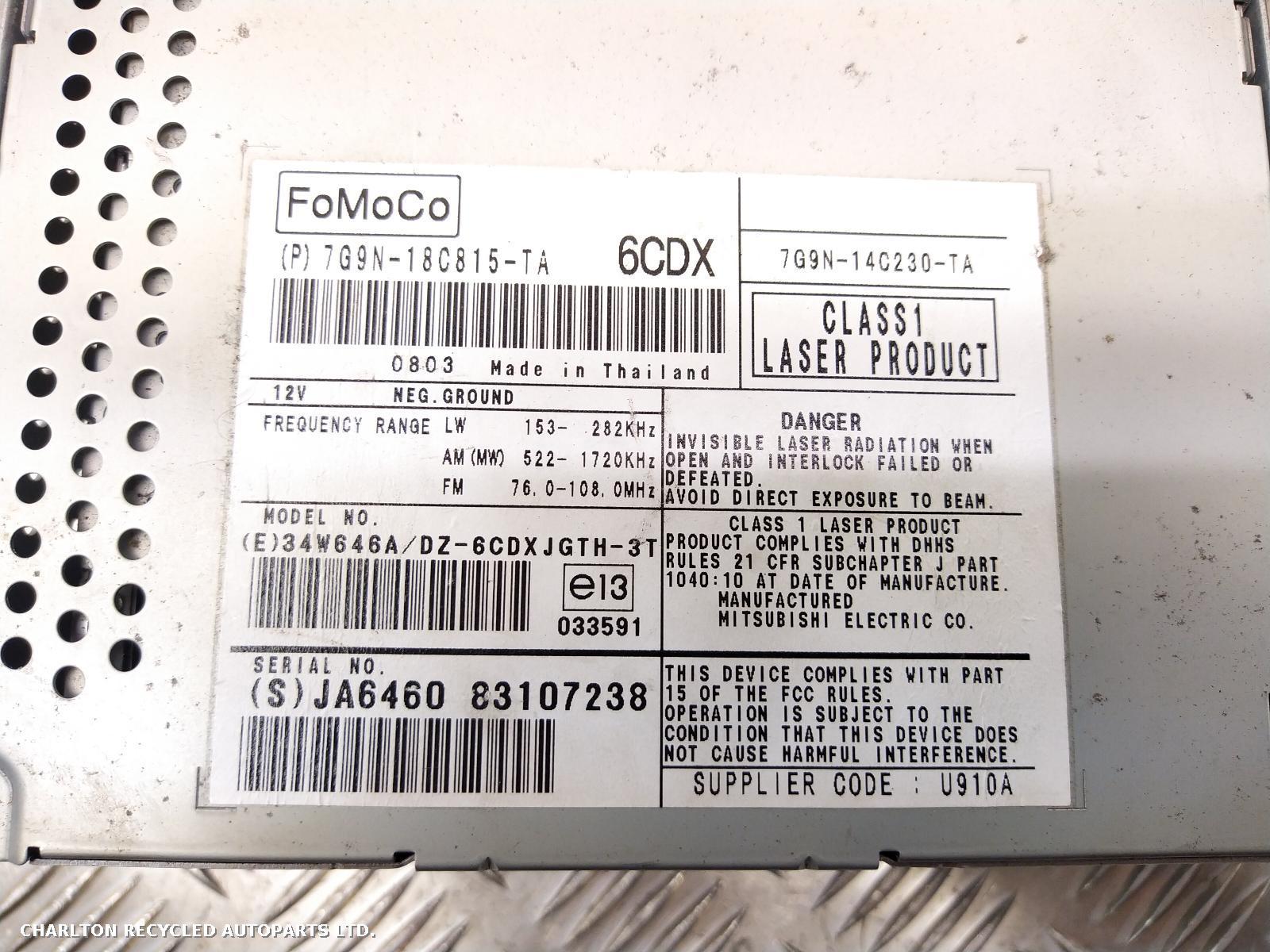 View Auto part CD Changer LAND ROVER FREELANDER 2008