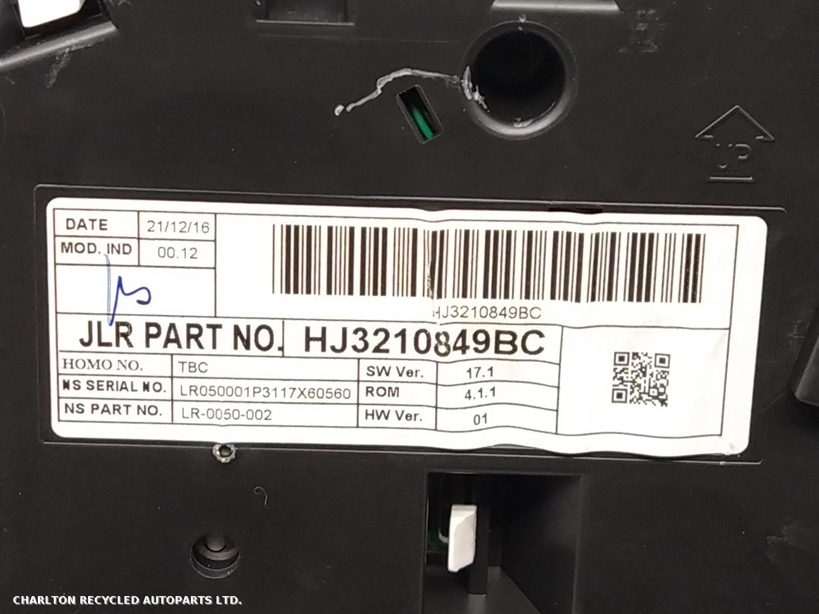 View Auto part Speedometer LAND ROVER RANGE ROVER EVOQUE 2017