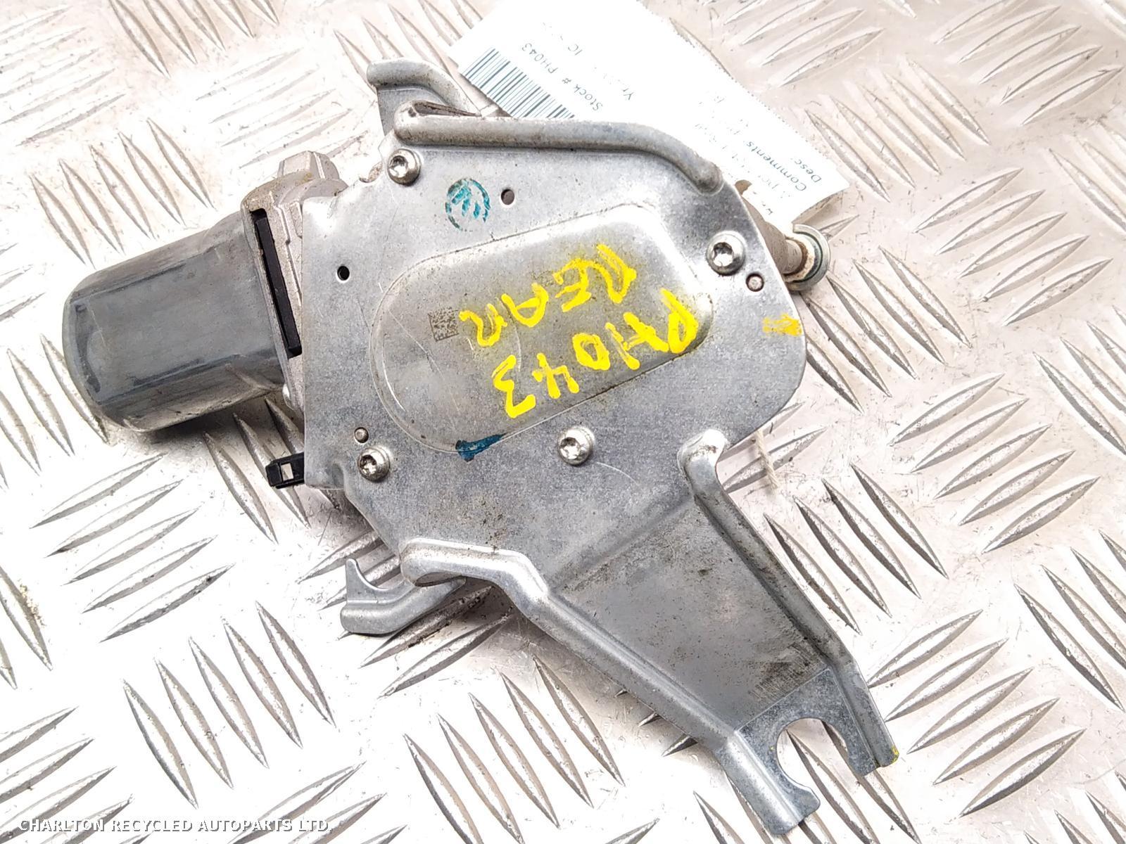 2016 JEEP RENEGADE Wiper Motor Rear View Auto part Wiper Motor Rear JEEP RENEGADE 2016