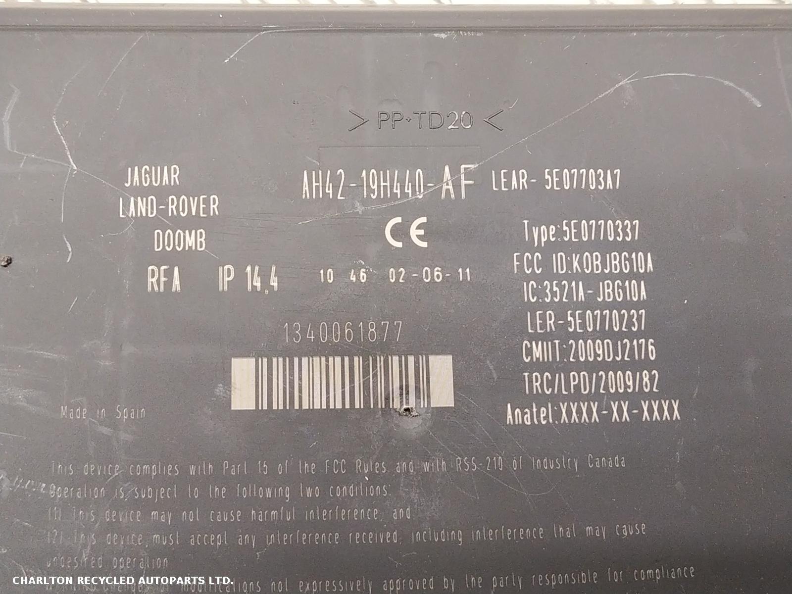 View Auto part ECU LAND ROVER DISCOVERY 2011