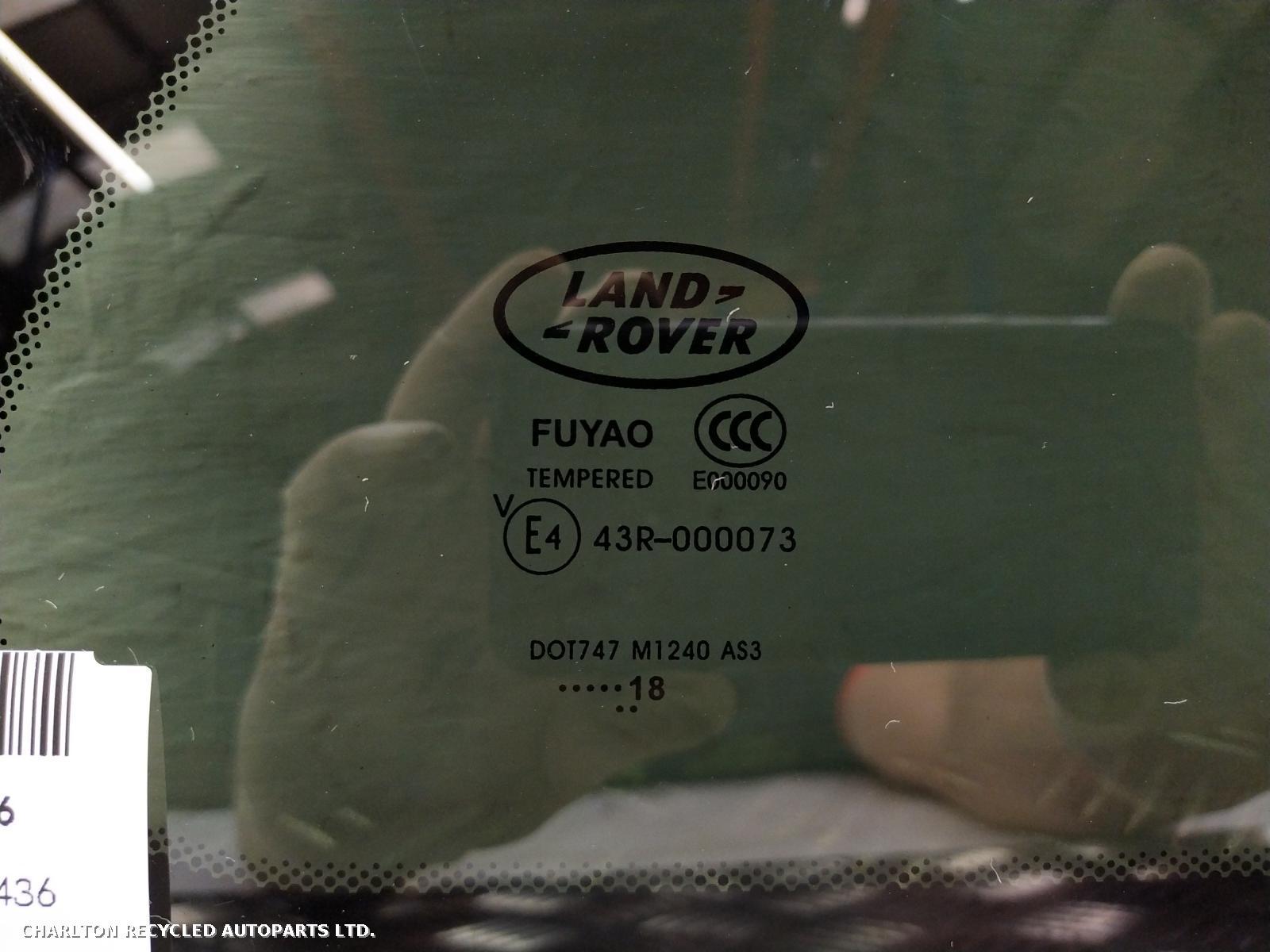 2018 LAND ROVER DISCOVERY SPORT R Quarter Window View Auto part R Quarter Window LAND ROVER DISCOVERY SPORT 2018