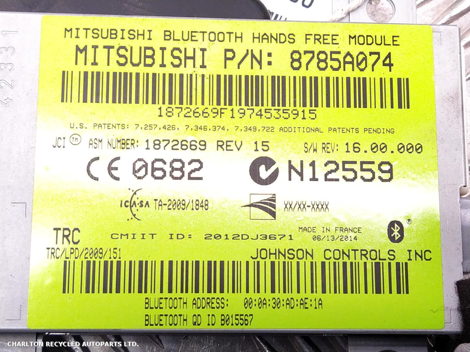 View Auto part ECU MITSUBISHI OUTLANDER 2014