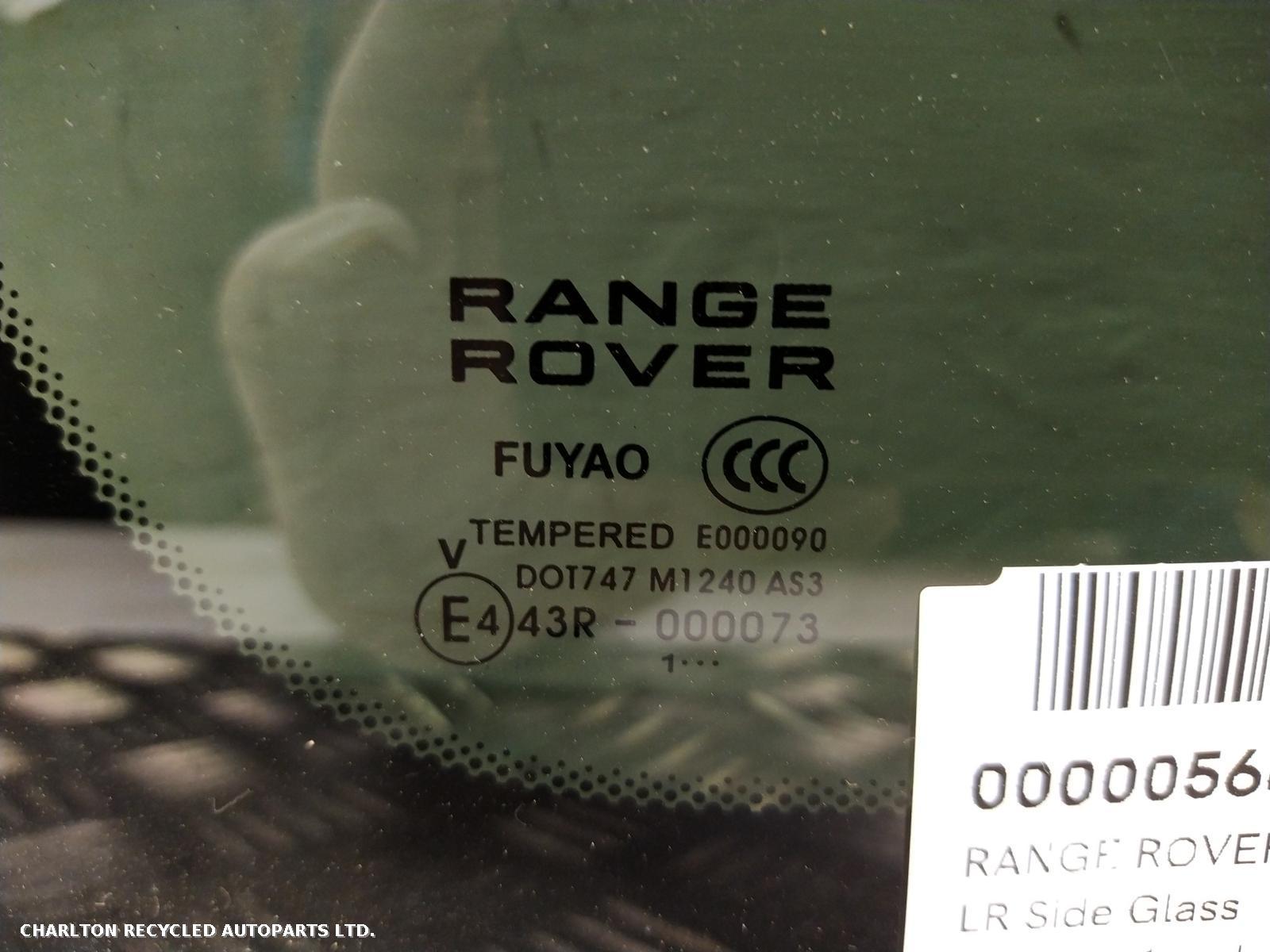 View Auto part L Quarter Window LAND ROVER RANGE ROVER EVOQUE 2012