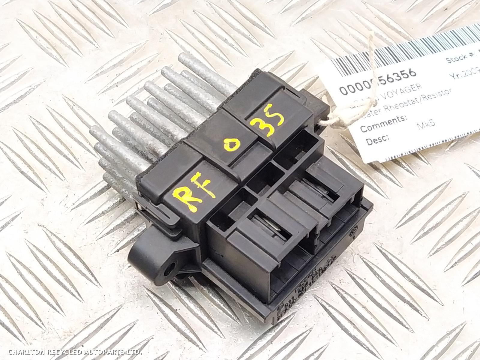 View Auto part Heater Rheostat CHRYSLER GRAND VOYAGER 2009