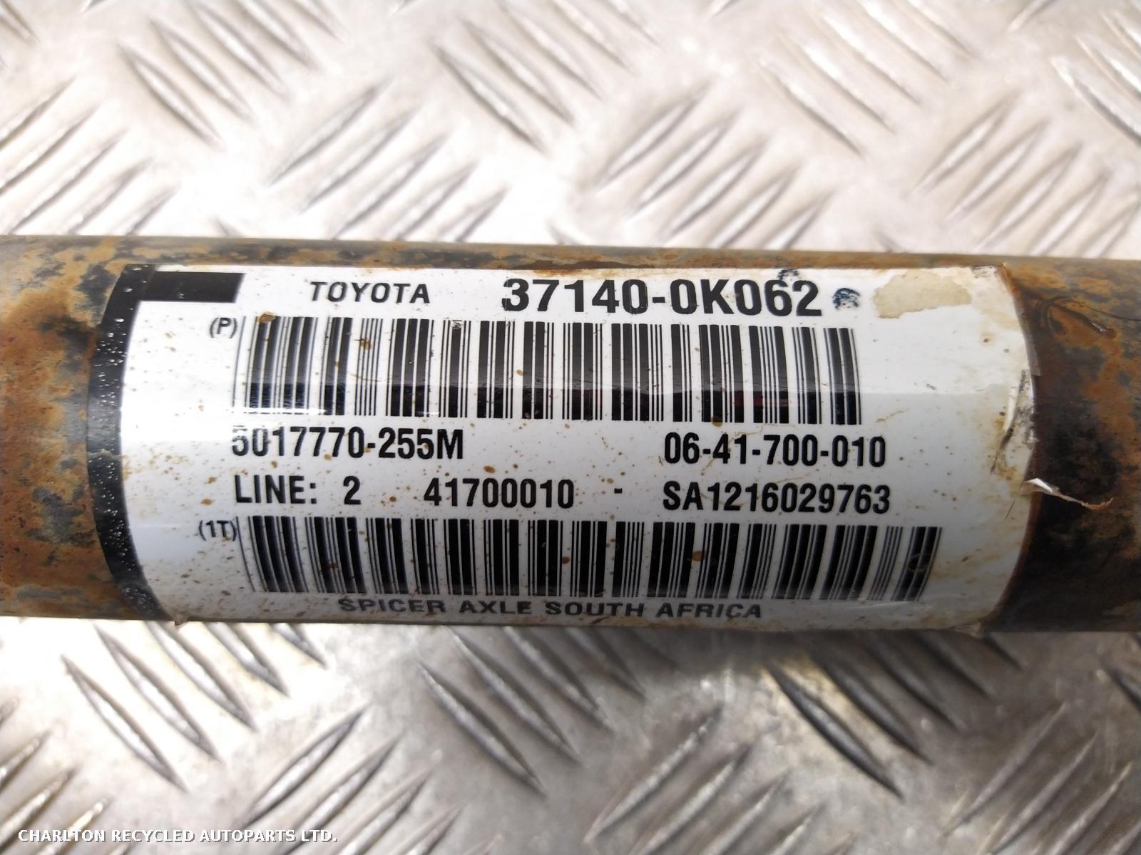 View Auto part Front/Comp Propshaft TOYOTA HILUX 2012