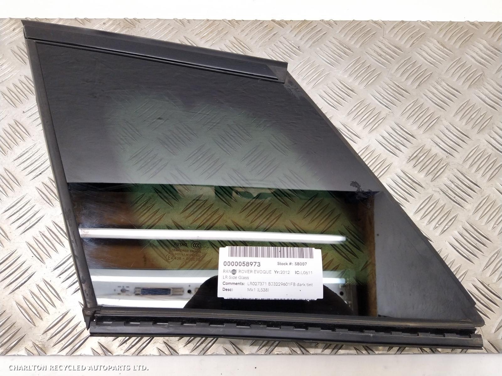 View Auto part L Quarter Window LAND ROVER RANGE ROVER EVOQUE 2012