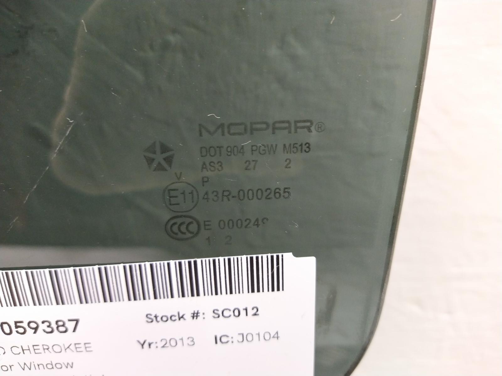 View Auto part LR Door Window JEEP GRAND CHEROKEE 2013