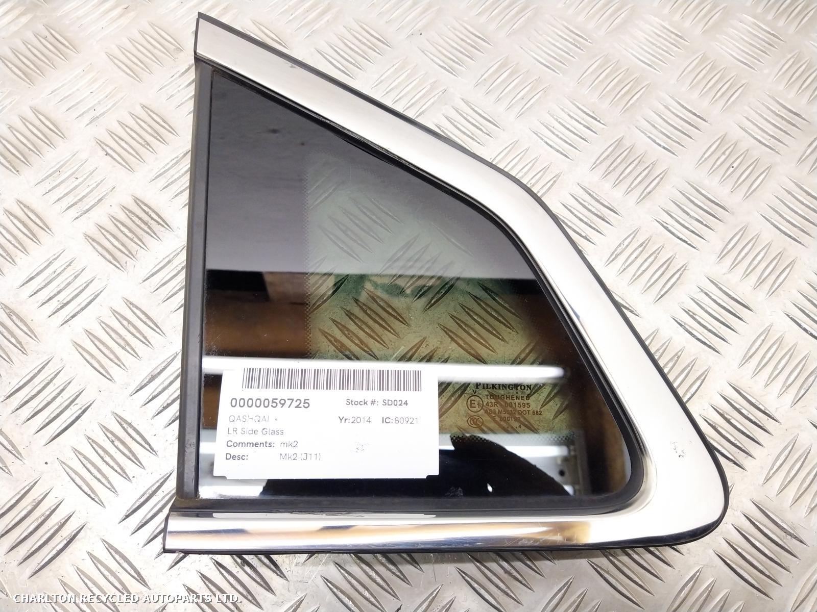 View Auto part L Quarter Window NISSAN QASHQAI 2014