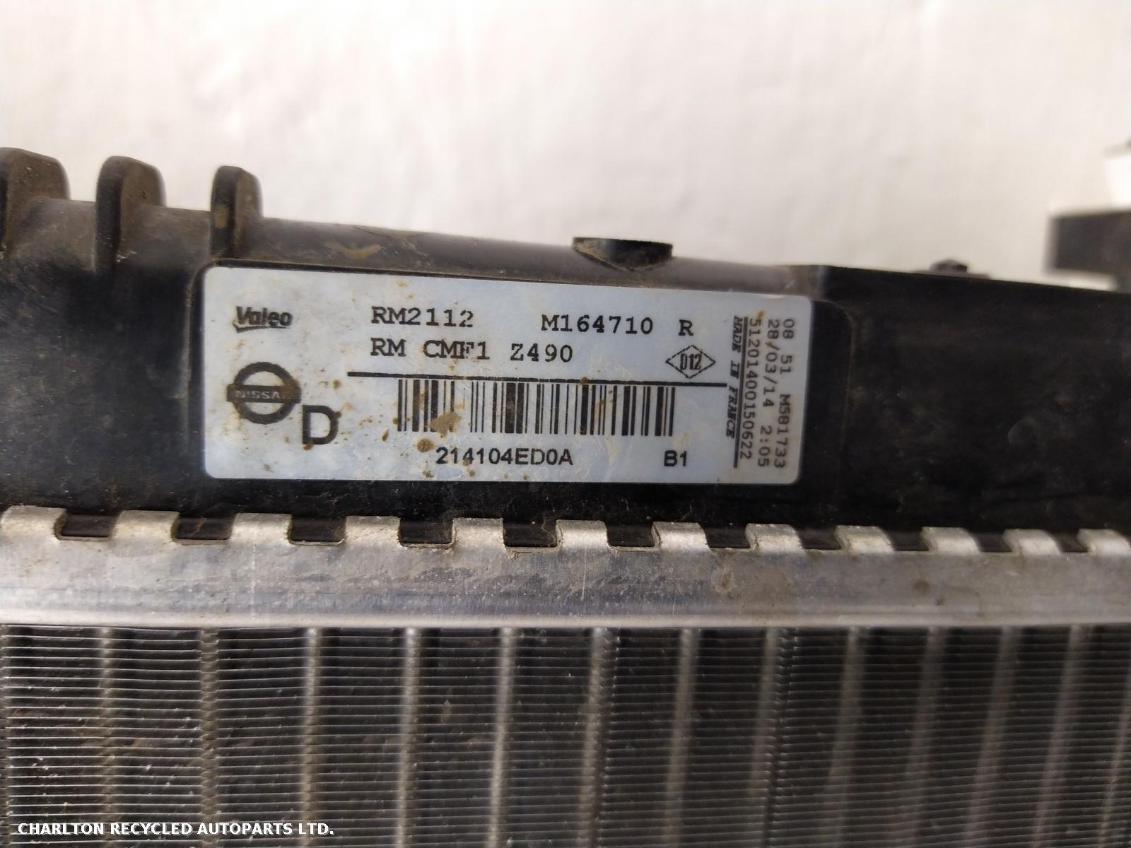 View Auto part Radiator NISSAN QASHQAI 2014