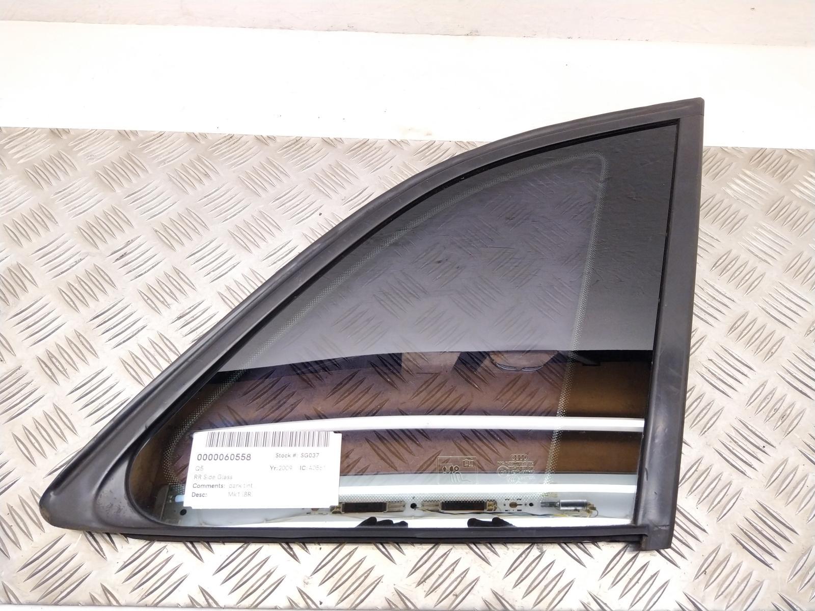 View Auto part R Quarter Window AUDI Q5 2009