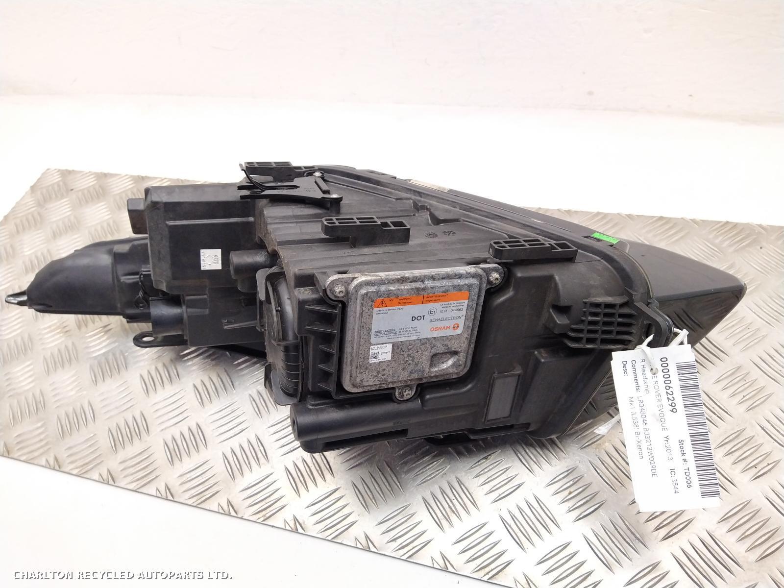 View Auto part R Headlamp LAND ROVER RANGE ROVER EVOQUE 2013