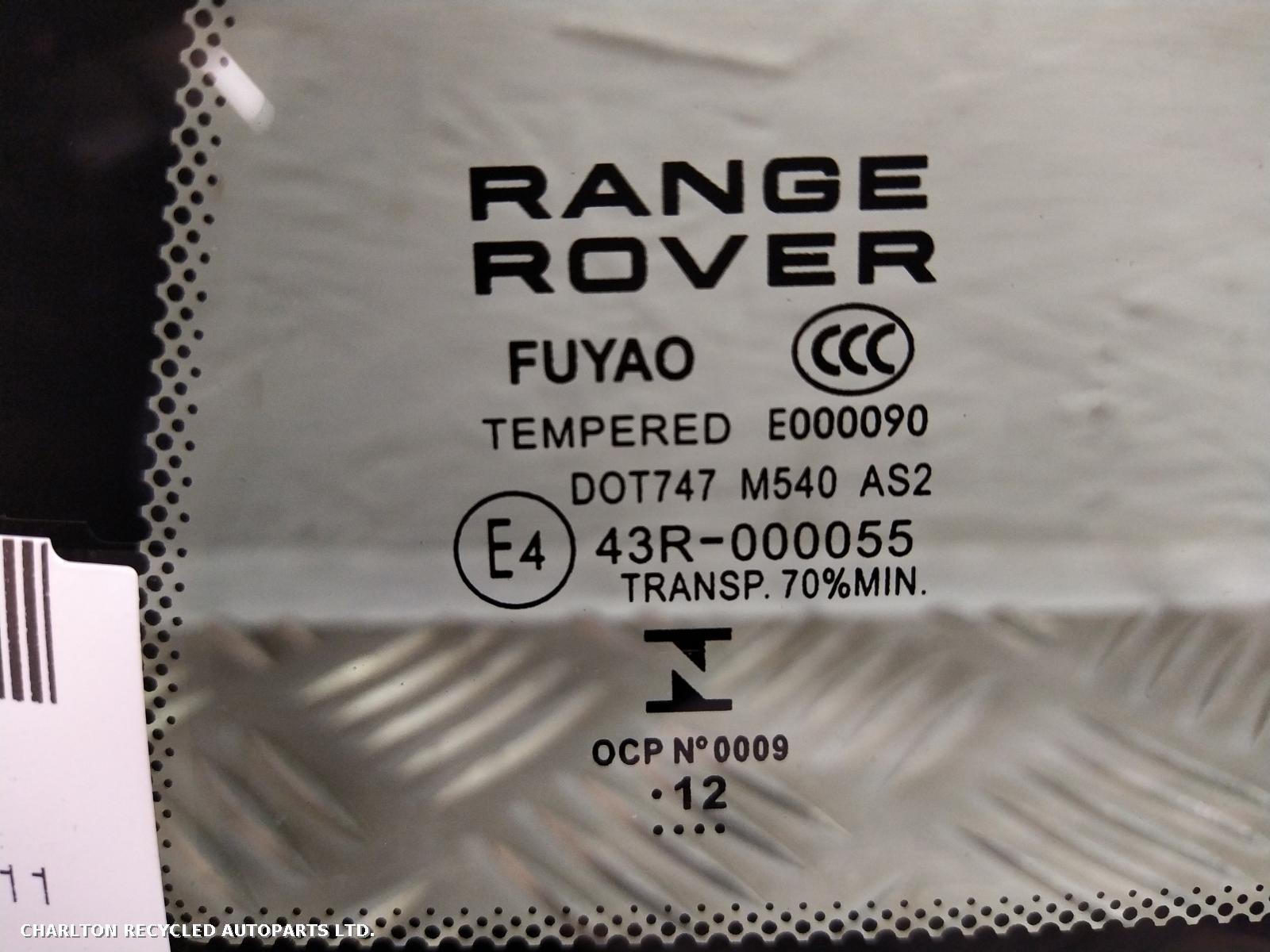 View Auto part L Quarter Window LAND ROVER RANGE ROVER EVOQUE 2013