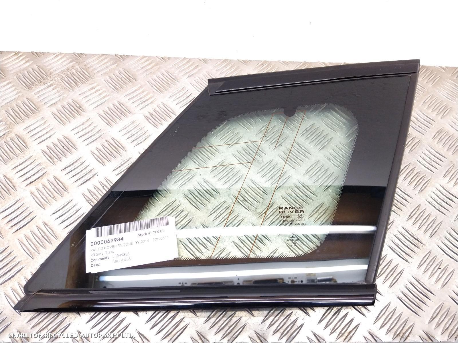 View Auto part R Quarter Window LAND ROVER RANGE ROVER EVOQUE 2014