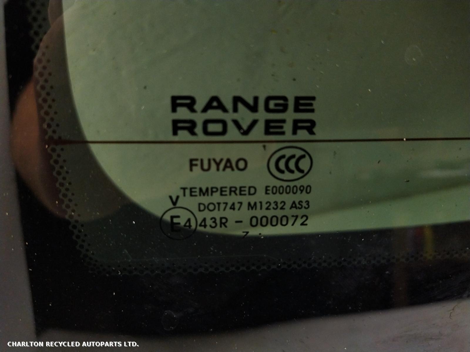 2018 LAND ROVER RANGE ROVER EVOQUE Rear/Tailgate Glass View Auto part Rear/Tailgate Glass LAND ROVER RANGE ROVER EVOQUE 2018