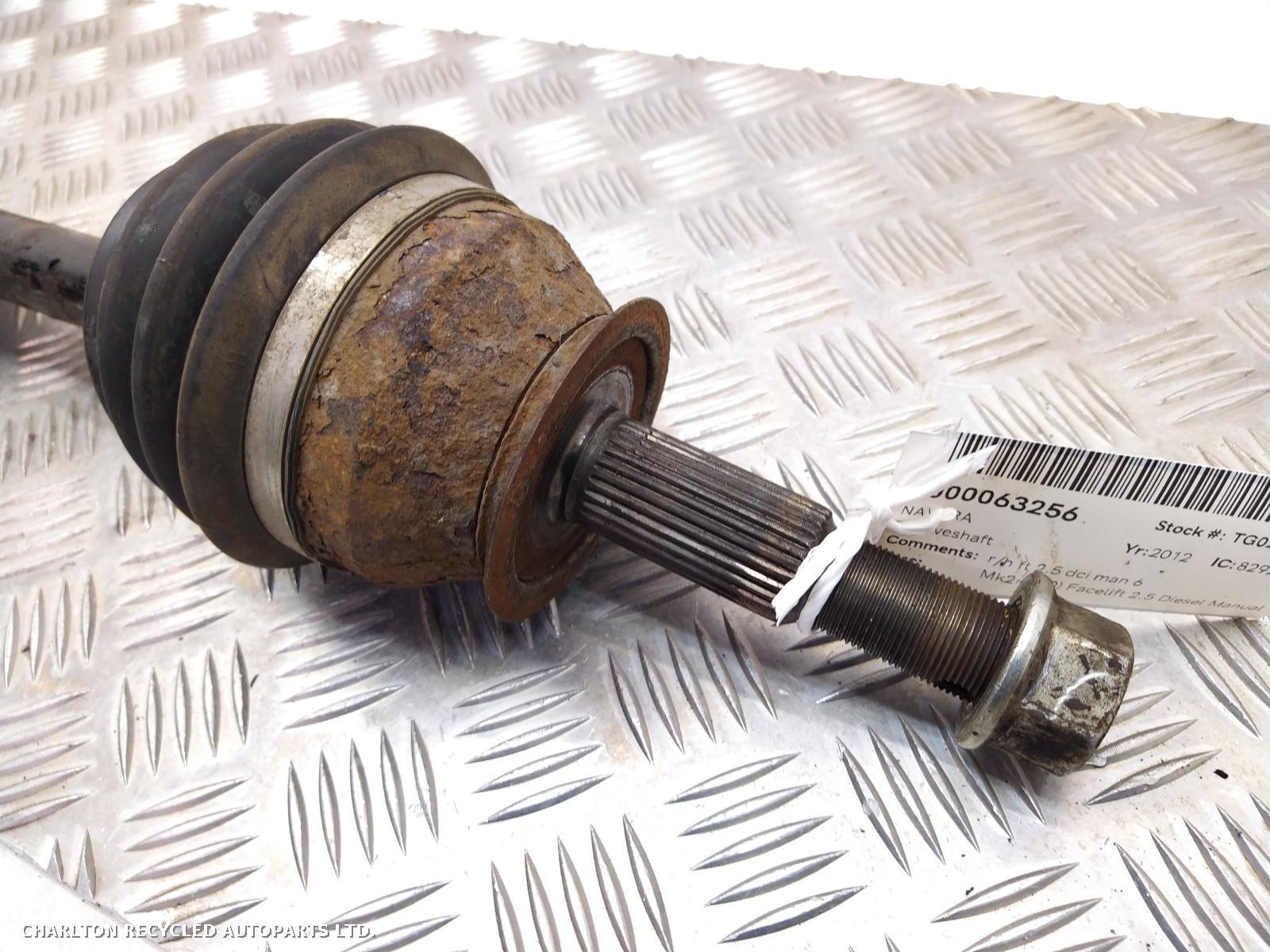 2012 NISSAN NAVARA Right Driveshaft View Auto part Right Driveshaft NISSAN NAVARA 2012