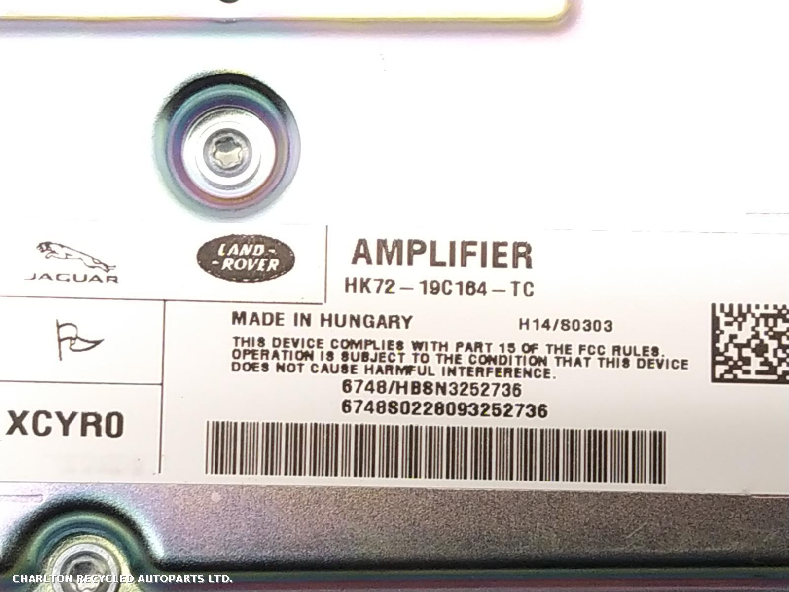 View Auto part Amplifier Unit LAND ROVER DISCOVERY SPORT 2018