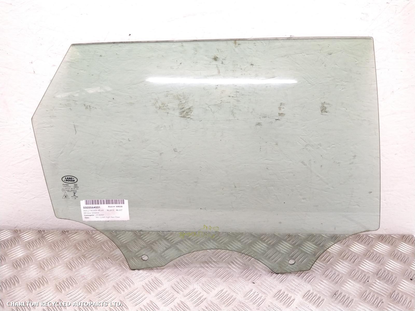 View Auto part RR Door Window LAND ROVER RANGE ROVER VELAR 2019