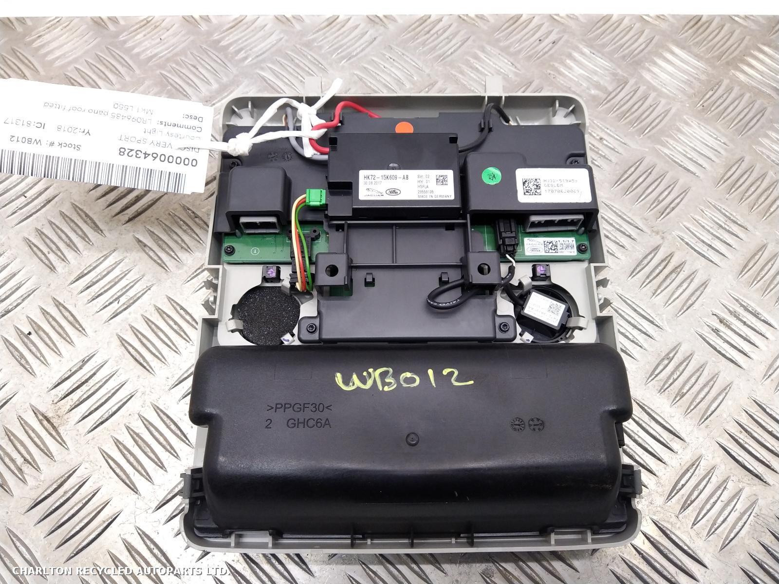 2018 LAND ROVER DISCOVERY SPORT Courtesy Light View Auto part Courtesy Light LAND ROVER DISCOVERY SPORT 2018