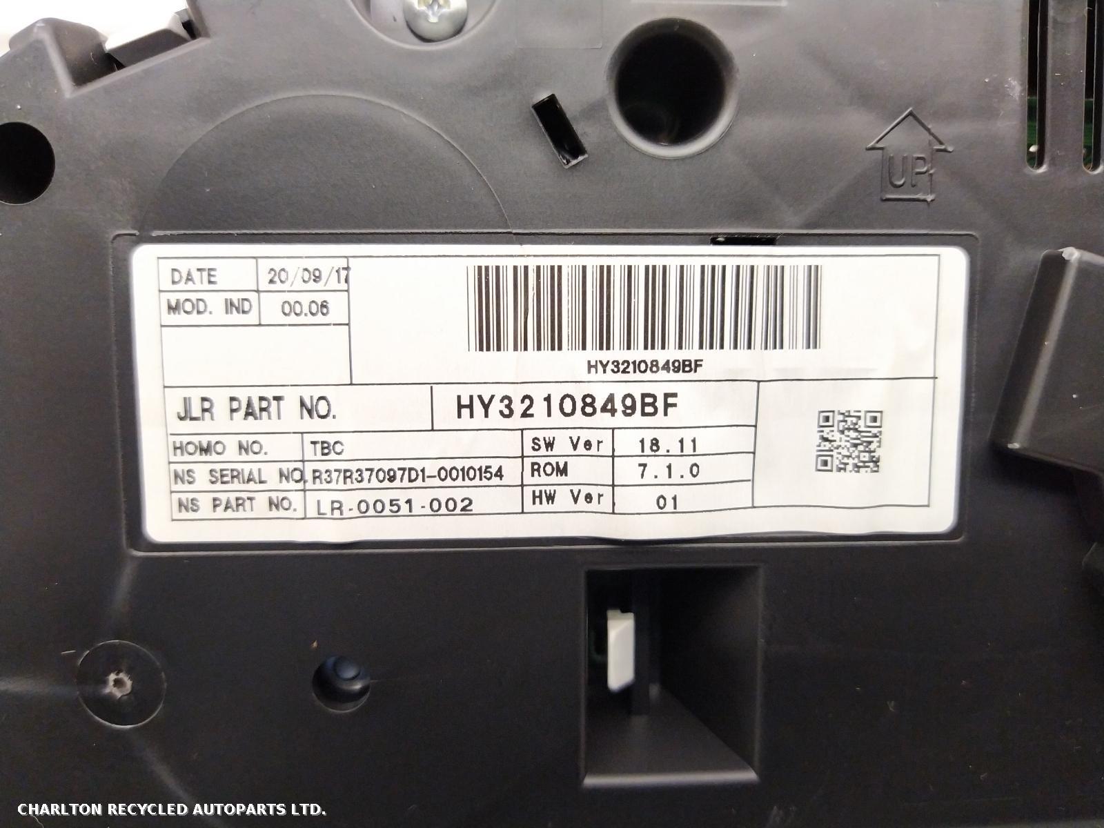 View Auto part Speedometer LAND ROVER DISCOVERY 2017