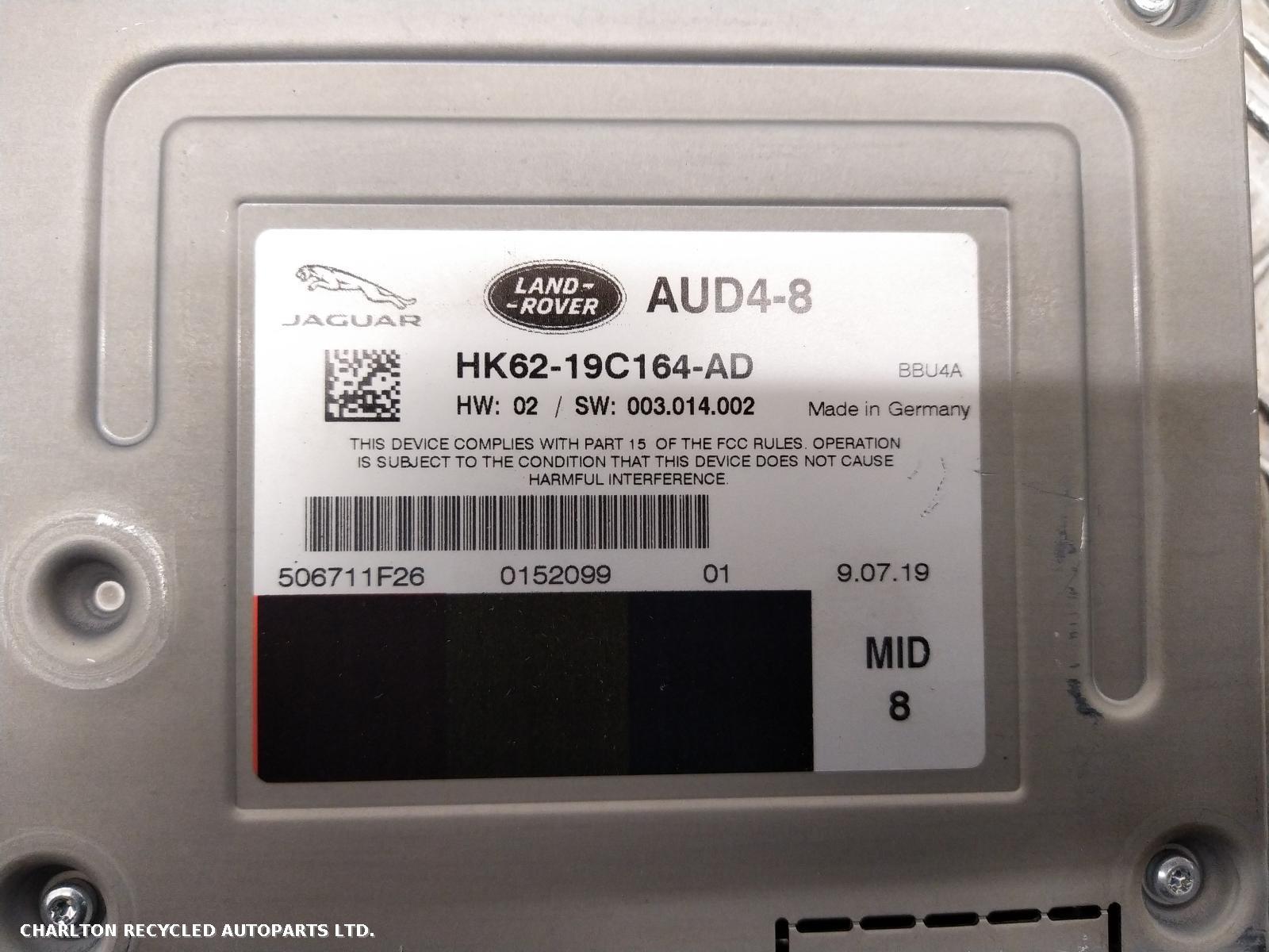 View Auto part Amplifier Unit LAND ROVER RANGE ROVER VELAR 2019