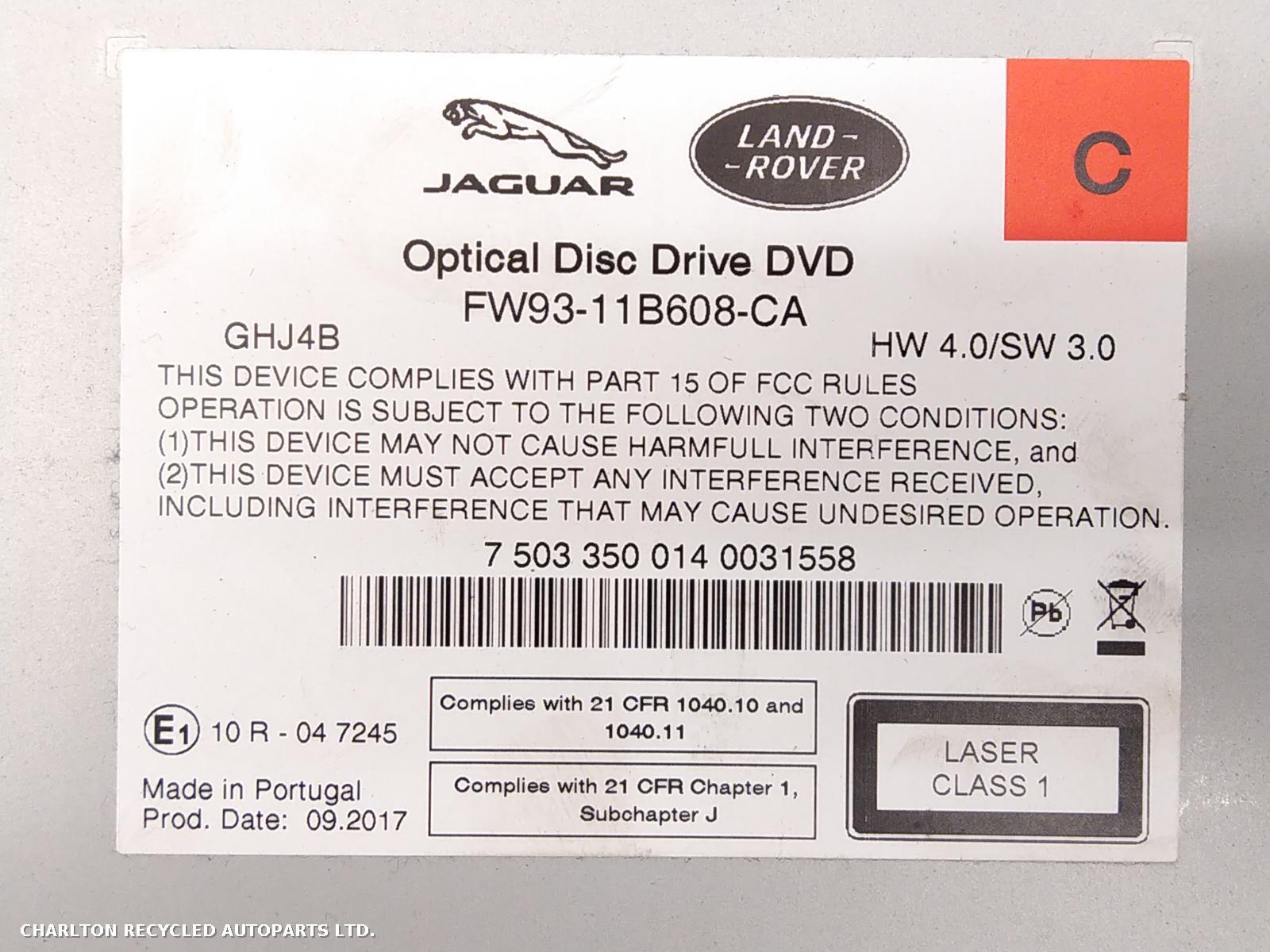 View Auto part A/V Equipment LAND ROVER DISCOVERY 2017