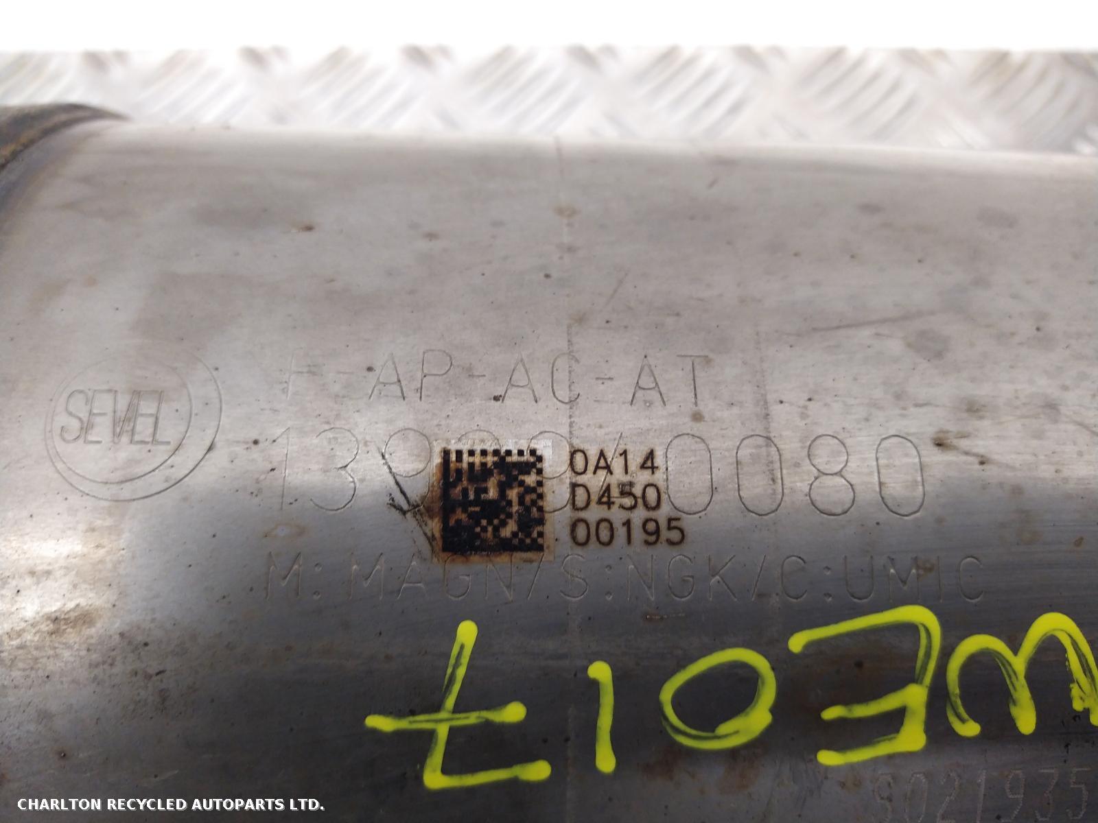 2020 FIAT DUCATO Catalytic Converter View Auto part Catalytic Converter FIAT DUCATO 2020