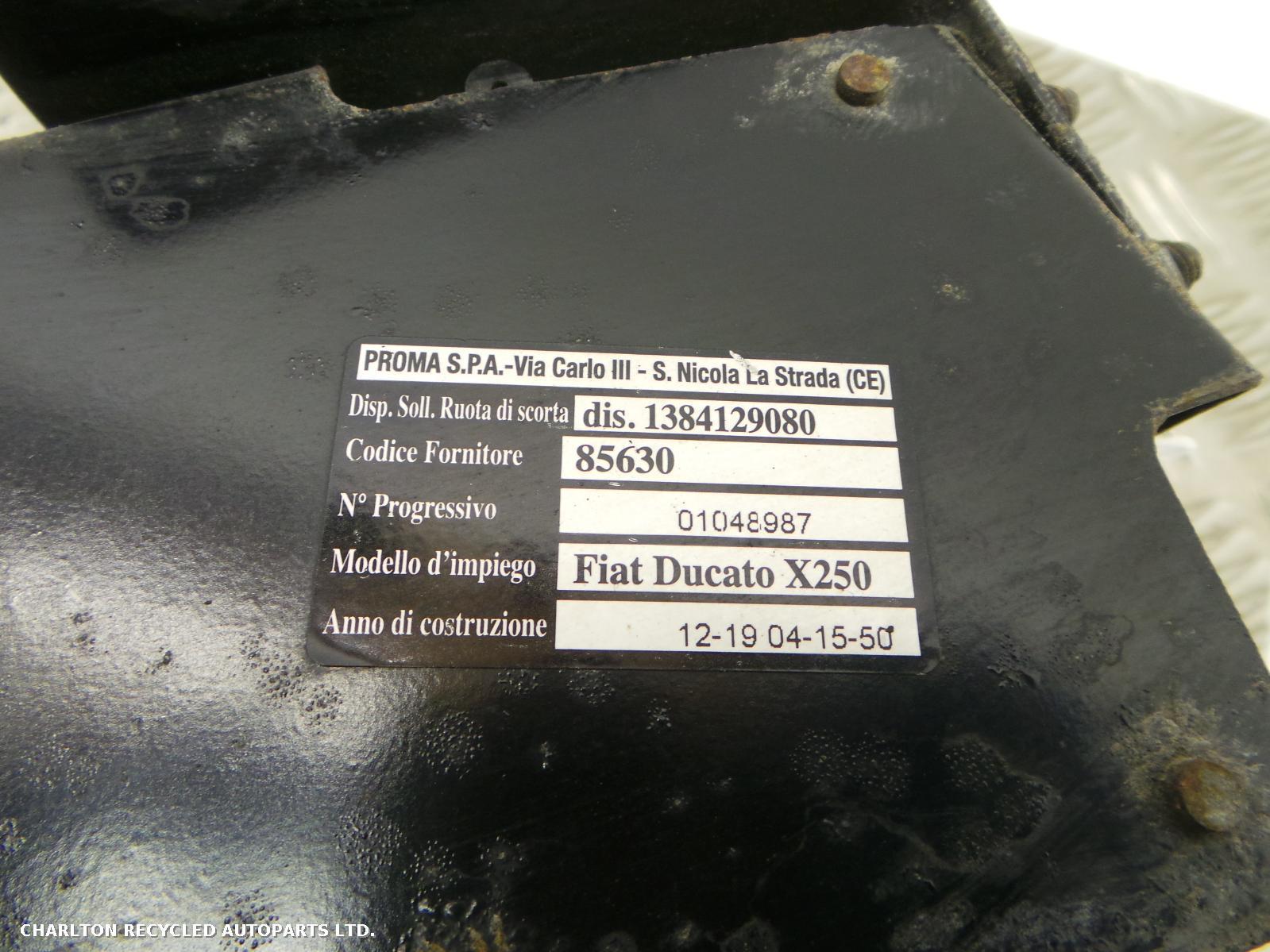 View Auto part Spare Tyre/Carrier FIAT DUCATO 2020