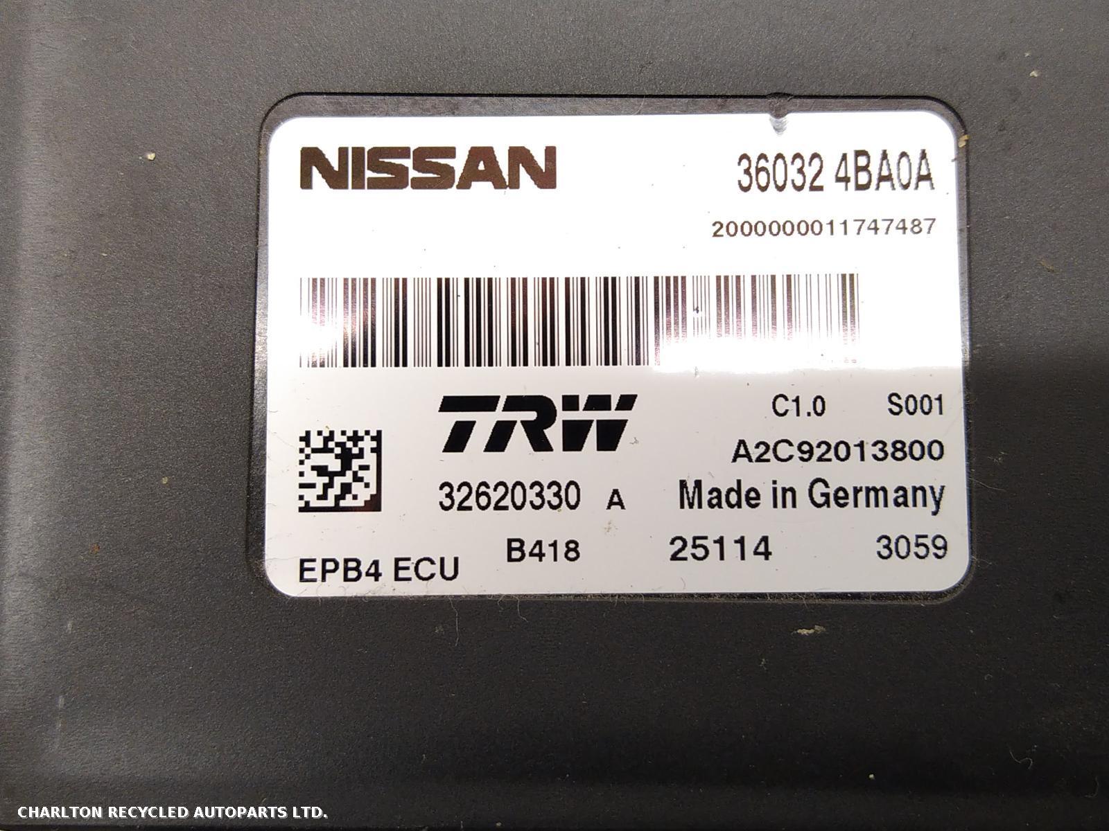 2014 NISSAN QASHQAI ECU View Auto part ECU NISSAN QASHQAI 2014