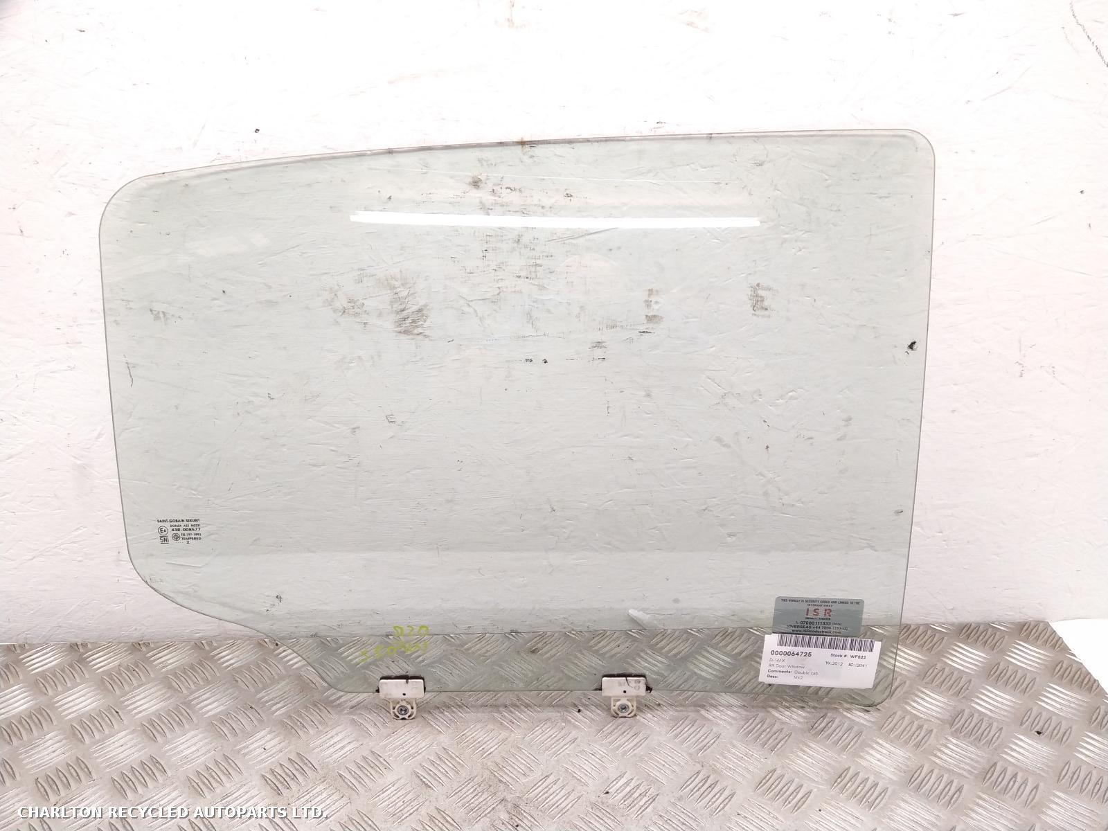 2012 ISUZU D-MAX RR Door Window View Auto part RR Door Window ISUZU D-MAX 2012